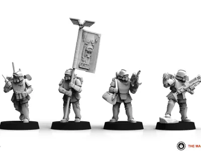 Universal Guard - Shock Command Squad 3D print model