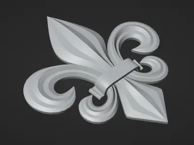 Fleur de Lis 3D model