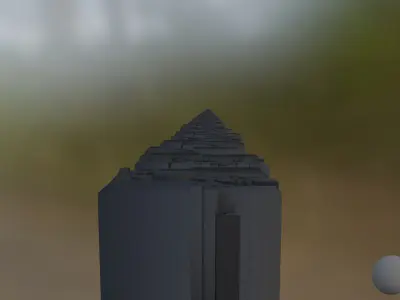 Huge Wall - Road - 4K NEXT GEN game-ready models Low-poly 3D model