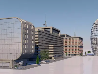 buildings pack 3D model