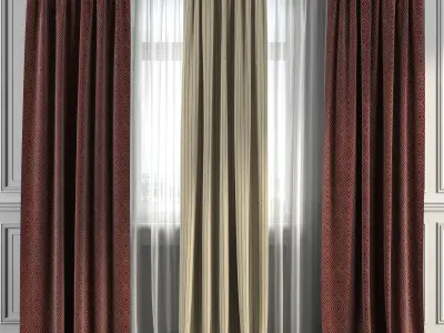 Curtain Set 175 3D model