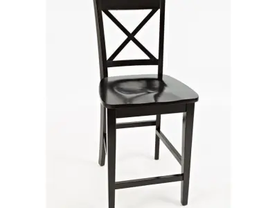 Antrim Solid Wood Counter Stool Chair 3D model