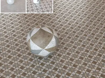 Porcelanosa Heritage Vol 2 Tile Material  -Set of 3 Texture