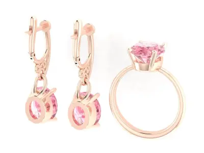 Ring boutique Oval set 3D print model