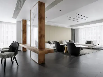 Modern Apartment Design 3d model 3D model purchase