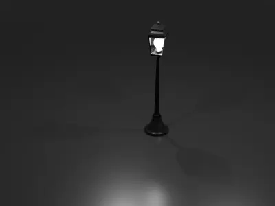 lamppost street lamp 3D model