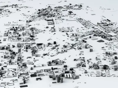 Baku Streets and Buildings 3D model