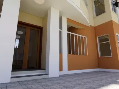 Residential building G plus 4 in Revit 3D model