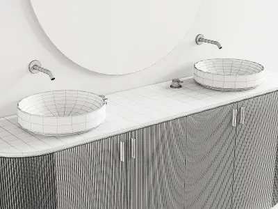 Inbani Grate Vanity Unit Set 9 3D model