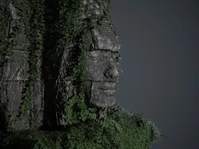 Religious Monument Temple Game Asset  3D model