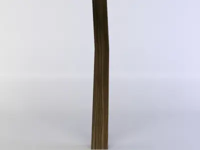 Fence segment pole Low-poly 3D model