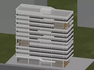 Modern Office Building 3D model