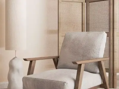 Chair modern lounge 3D model