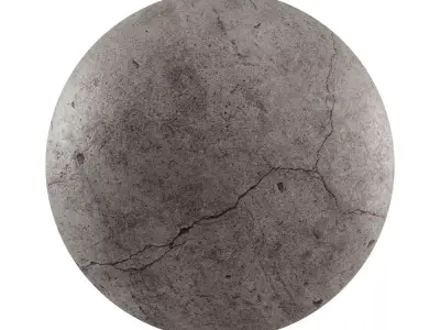 Realistic Cracked Concrete PBR Texture  Texture