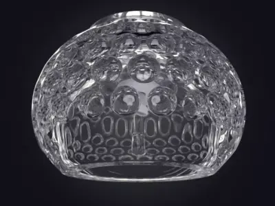 Modern Glass Lamp Bowl 3D model