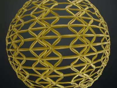 Golden Metal Grill Transparent PBR Seamless Texture buy