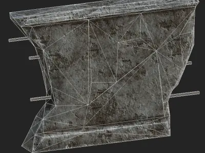 Wall 05 Pbr Low-poly 3D model