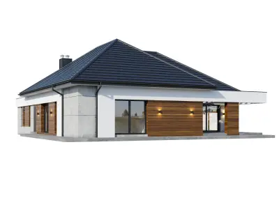 Modern house v99 3D model