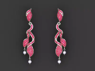 Earring 001 3D print model