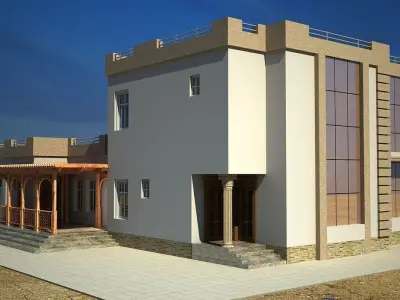 Traditional Villa A137  3D Renders Only Free 3D model
