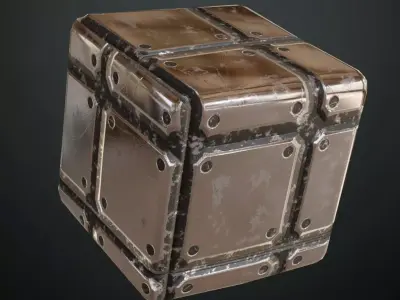 Silver Metal Plate PBR Seamless Texture