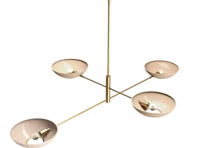 Lachlan Chandelier by West elm 3D model