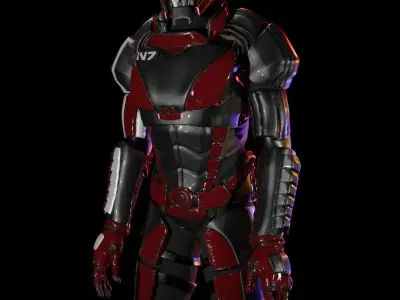 N7 Armor from Mass Effect 3D model