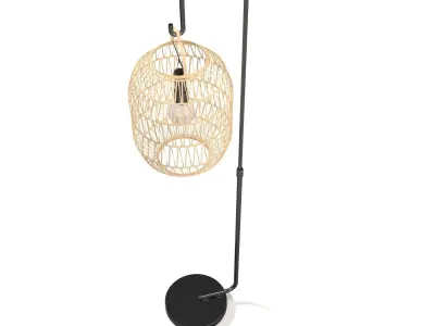 Bori Large Natural Lamp 3D model