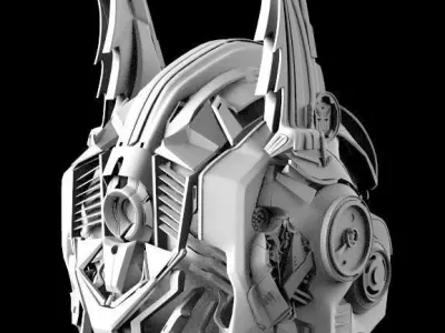 Robot Head Optimus Prime 3D model