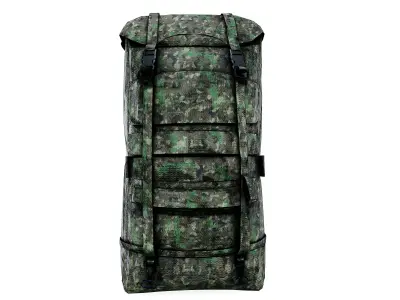 Backpack Low-poly 3D model 7