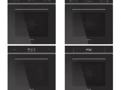 SMEG ovens collection 3D model