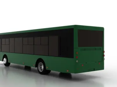 Bus Bogdan A70112 Low Low-poly 3D model