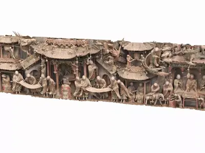 Deity Statue Sculpture22 3D model