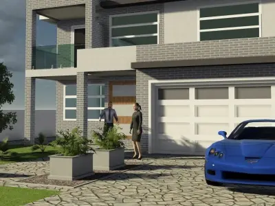 Modern House Design 3D model order