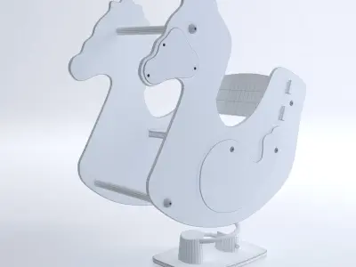 Playground Swings by HAGS Low-poly 3D model