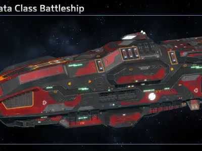 Spaceship Capital Ships Collection III 3D Model Pack