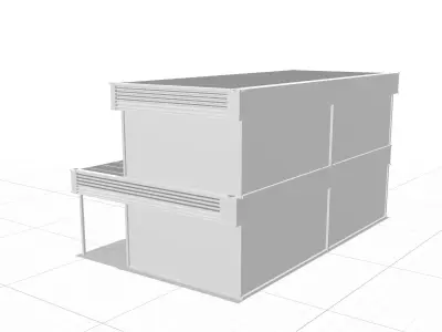 TEMPORARY STORE with 2 FLOOR 3D model