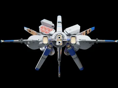 Gundam Valkyrie V-7X Star Sentinel 3D model