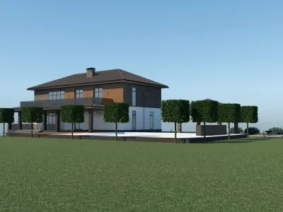 Villa for family 6 3D model