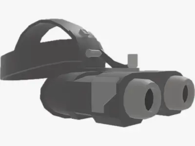 LOW-POLY SCI-FI GLASSES Low-poly 3D model purchase