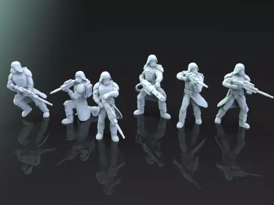 Old Snowtroopers 3D print model