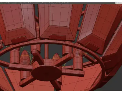 Bogema Chandelier Low-poly 3D model