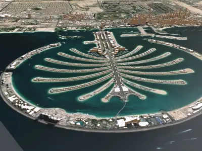 Cityscape Dubai United Arab Emirates 3D model