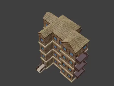 House Model 66 Low-poly 3D model