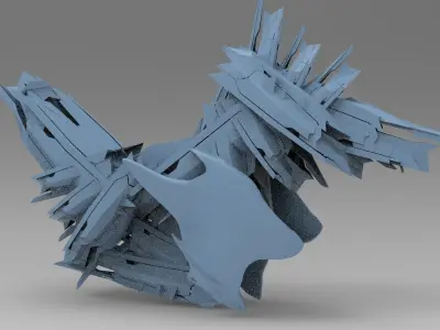 Cyberpunk subzero tail bike 5  3D model