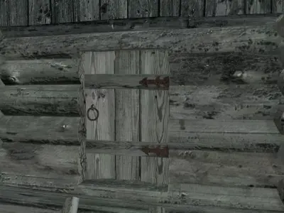 The Hut on Chicken Legs Baba Yaga Low-poly 3D model