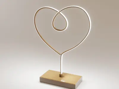 Modern table lamp Low-poly 3D model