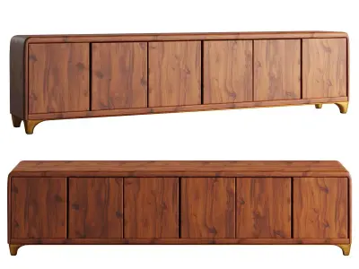 21st gallery Valentin Loellmann Walnut Six Door Sideboard 3D model
