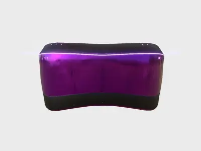SciFi Glasses B07 Black Purple - Character Design Fashion Low-poly 3D model