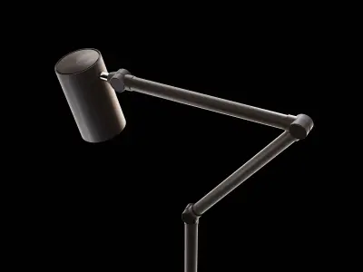 Floor lamp with moveable armature Low-poly 3D model